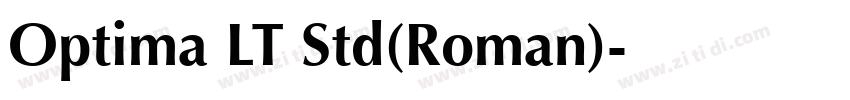Optima LT Std(Roman)字体转换